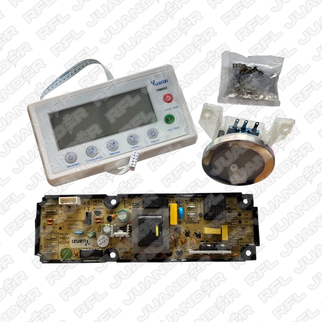 TARJETA UNIVERSAL LAV DIGITAL C/DISPLAY + PRESOSTATO YUANZI